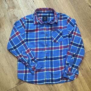 Rip curl L/Sleeve flannel shirt size 8